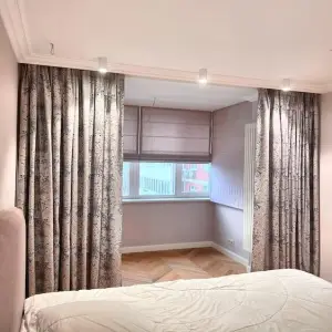 Шторы из хлопка с цветочным рисунком