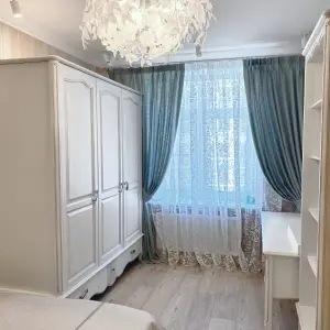 Бирюзовые шторы в детскую девочки