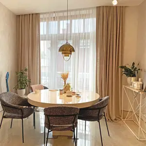 Портьеры для гостиной из плотного тюля