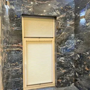 Шторы плиссе в баню