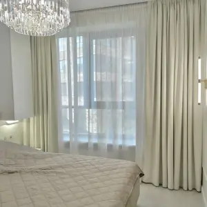 Белые портьеры и тюль