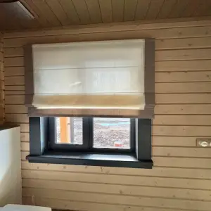 Римская штора кофейных оттенков