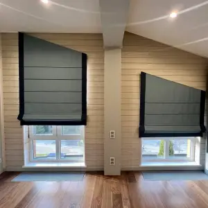 Римская штора для нестандартного окна