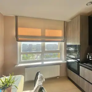 Римская штора с двойным кантом