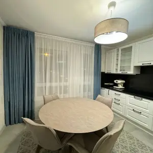 Портьеры цвета морской волны