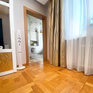 Шторы с геометрией в гостиную