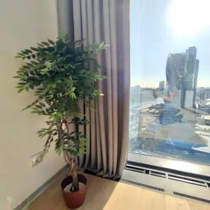Портьеры на панорамные окна в ЖК Capital Towers